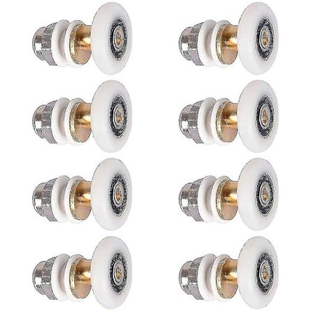 Dusjdør - Rullespinnhjul for dusjdør Skyvedører Dørrulleskifte Hjul 8stk 27mm