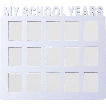 Skolår Collage Ram Skola Bildram Foto Collage Ram Examen Ram