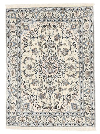 Orientalsk Nain Teppe 147X201 Mørk Grå/Gul Ull, Persia