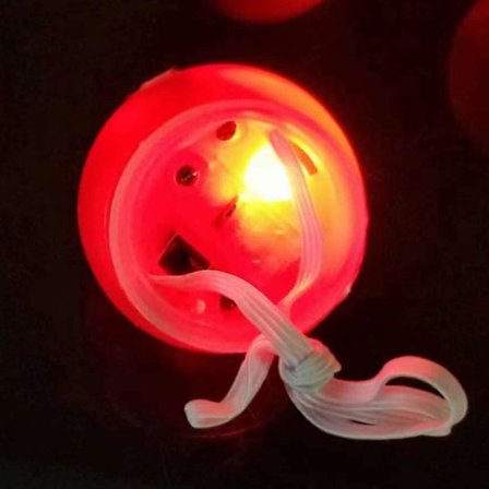 5 kpl Led-valoilla varustettua punainen nenä - Vilkkuvat Halloween- ja joululahjat