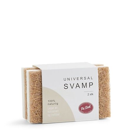 PÅ STELL UNIVERSALSVAMP 100% NATURLIG -LAGET AV KOKOSNØTT OG TREFIB