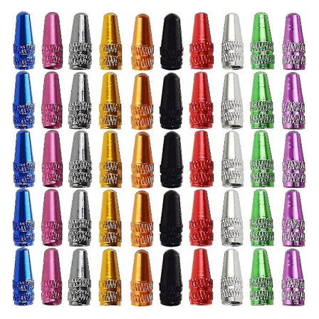 50 stk Sykkel Presta Ventilhette Aluminiums Presta Sykkel Ventilhette Sykkel Dekkhetter Fransk Stil