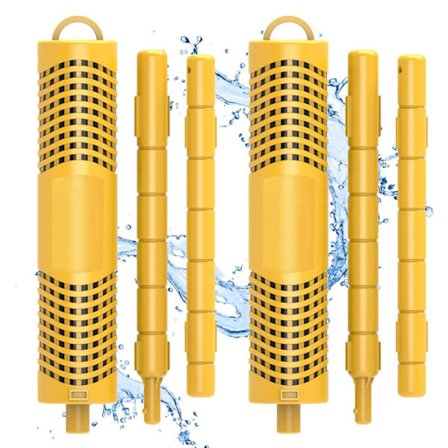 SPA Mineralstavsdele, spabadstav med 4 måneders levetid, universel patron til spabad og pool (gul, 2-pak)-XS2-