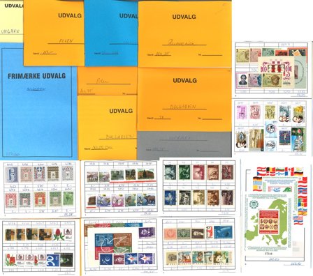 Østeuropa - Dubletpakke med ufyldte udvalgshæfter - Postfrisk og/eller stemplet