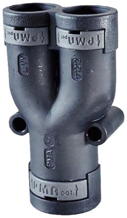 Rutab 1410672 Kulmaliitin Y-liitin, polyamidi 6 12-17 mm, Asennustuotteet