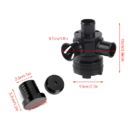 V-Formet Ventil Blæser Trykaflastning BOV 1022 Adapter Passer til 1.8T Motor