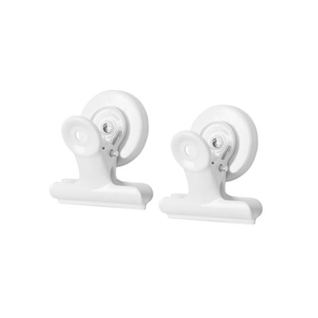 Vita magnetklämmor, starka magnetklämmor för kylskåp