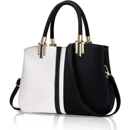 Women's Handbags with Handles, Elegant Crossbody Handbag for Women, PU Leather Women's Shoulder Bag - Gift for Mom, Sister and Friends (Black)