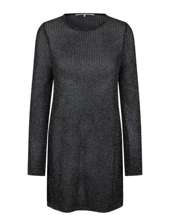 Nira Knit Dress Kort Kjole Svart Second Female*Betinget Tilbud