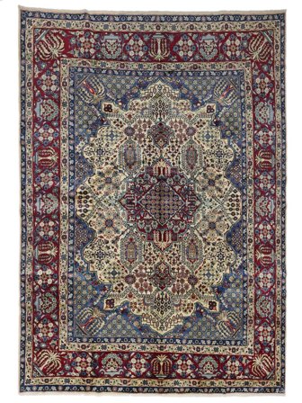 Yazd Teppich Orientalischer Großer (Wolle, Persien)