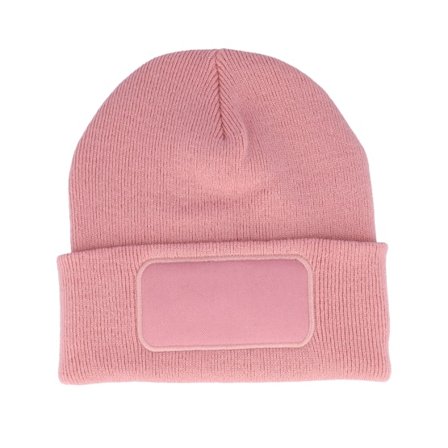 Beechfield - Rosa cuff Mütze - Dusty Pink Original Patch Cuff @ Hatstore