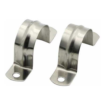 32mm 304 Slangeklemme Rustfritt Stål Klemme Klemme Klips Kort Holder Slange Rør Spenne Klemme U-type Kort Slangeklemme Ohm Kort Sal Klemme 16PCS KLB