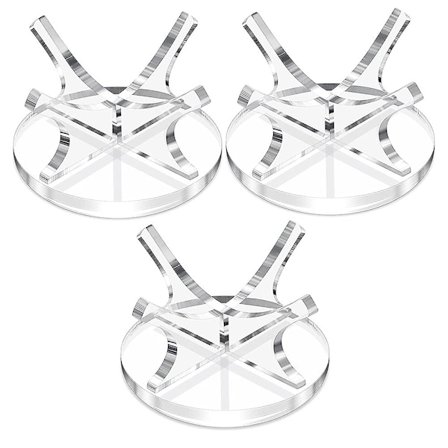 3 stk. Akryl Lille Bold Stativ Holder Sport Bold Display Stativ Til Baseball Golf Softball Tennis