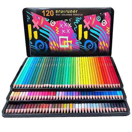 Brutfuner 120 Farve Oliefarvede Bly Farveblyant Professionelt Sæt Maleri Kunst Skitse Farvelægningspen Kunstsæt Kompatible Studerende