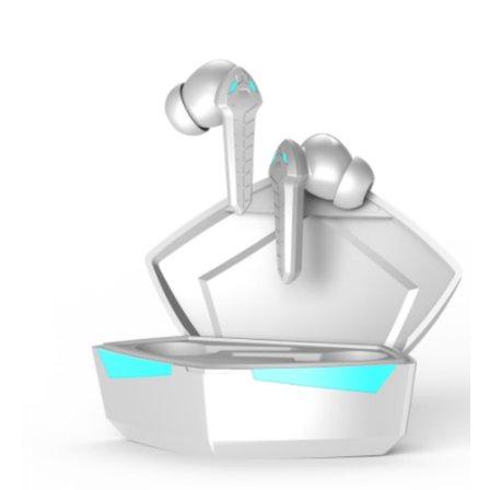 Stereo trådlösa Bluetooth-hörlurar, aktiv brusreducering, vit