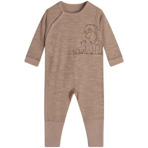 Hust&Claire Biscuit Melange Magan Jumpsuit 86 cm - All in ones - 86 CM - Brown