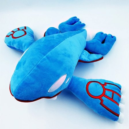 37 cm Kyogre Blå Hval Vand Egenskaber Gud Udyr Plys Legetøj Dukke Blødt Udstoppet Dyr Til Børn