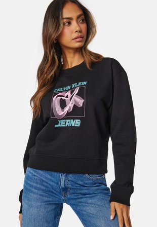 Calvin Klein Jeans Hyper Real CK Sweatshirt BEH Ck Black Klær