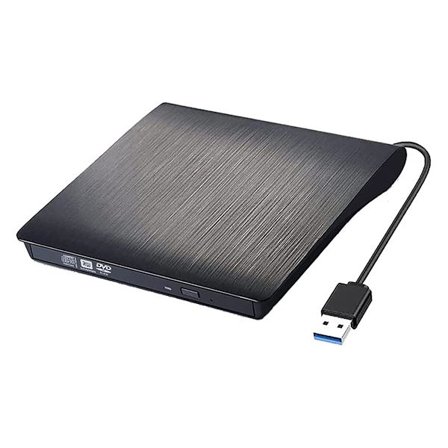 Varm Bärbar Ultratunn Extern CD-enhet, Högkompatibelt System DVD-spelare för PC Mac, USB-C Kompatibel Plug and Play Optisk Disk