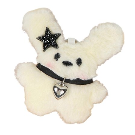 Trendy Pibende Kanin Vedhæng Dyr Nøglering Plysdukke Nøglering Elegant Taske Charm til Stilfulde Teenagere og Kvinder