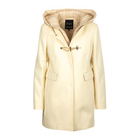 Fay - Ullkappor - Beige - Dam - Storlek: M, Dam, Storlek: M