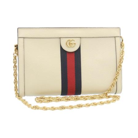Gucci Vintage, Pre-owned Shoulder bag Wit, Dames, Maat:ONE Size,leer
