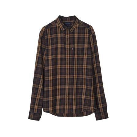 Lexington, Clive Checked Shirt Bruin, Heren, Maat:L
