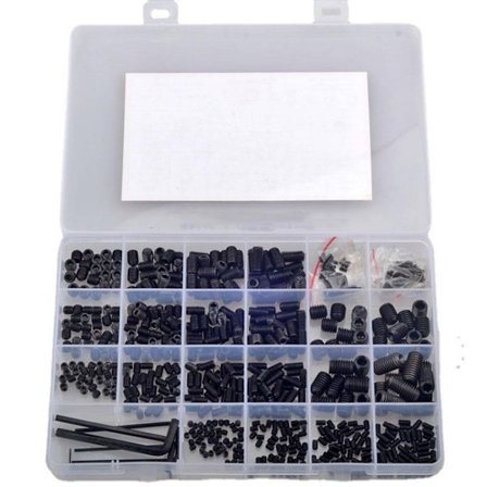 666 stk Sett skruer unbrakonisk socket sekskantskrue sortiment