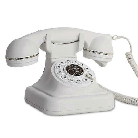 Audio Gæste Telefon Retro Drejeskive Audio Gæstebog Telefon Beskedoptager Vintage Telefon-god-Perfekt[qb]