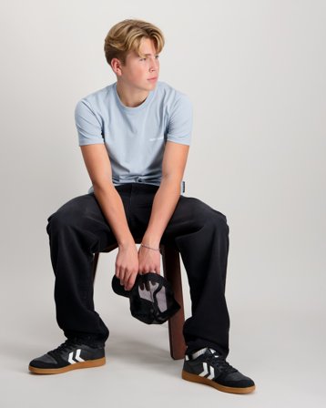 Baron Filou Oval Backprint T-Shirt Blau T-Shirts Jungen - Kids Brand Store