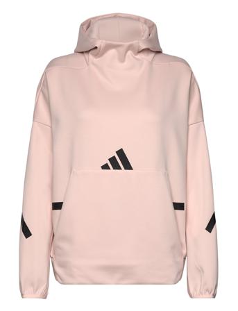 Z.n.e. Hooded Sweatshirt Sport Women Sport Clothing Sport Sweatshirts & Hoodies Sport Hoodies Pink Adidas Sportswear
