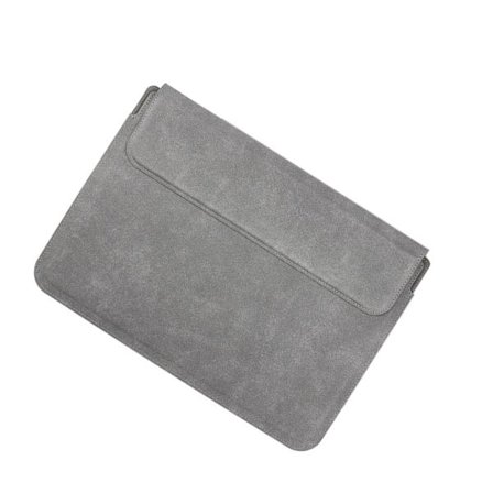 Läder Laptop Fodral 13.3/14 tum - Multifunktionellt Skyddsfodral med Kylställ, kompatibelt med Macbook, Dell, Lenovo