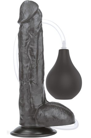 Lovetoy Squirt Extreme Dildo Black 25,5cm - Woome.pl