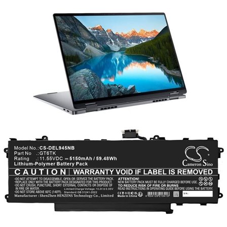 Batteri til bærbar PC for DELL Latitude 9440 2-i-1, Latitude 9450 2-i-1