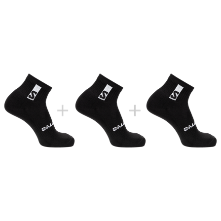 Salomon - Strømper Strømper Everyday Ankle 3-pack - Black / Black