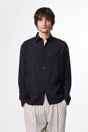 NN07 Freddy Shirt male Black Modal