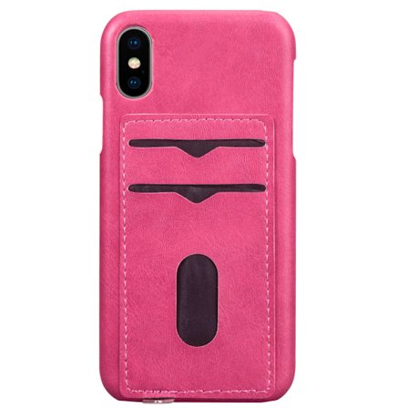 NYHET! Skal med Korthållare för iPhone XS Max (Vintage-Mark)