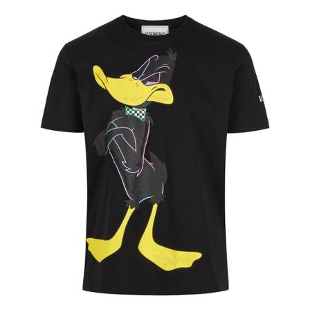 Iceberg, T-Shirt Zwart, Heren, Maat:M,Cotton,print