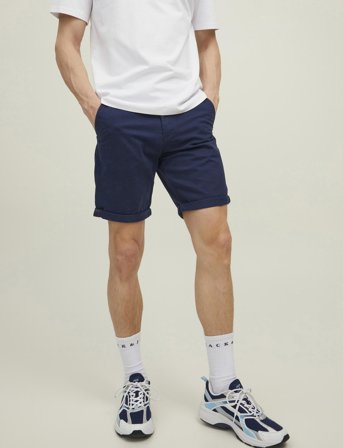 Jack & Jones Jjibowie Jjshorts Solid Sa Sts - Navy - XL