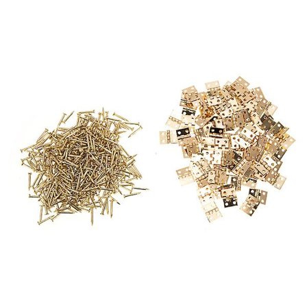 100 stk. Woodsy Decor Gaveeske Hengsel Vintage Kiste Hengsel Tre