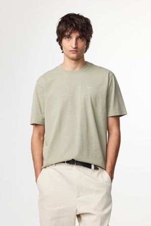 NN.07 Adam EMB T-shirt 3209 T-Shirt Herren Grün Baumwolle