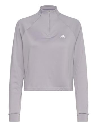 Adidas Train Essentials Minimal Branding 1/4 Zip Cover Up Sport Women Sport Clothing Sport Sweat-shirts & Hoodies Sport Sweat-shirts Green Adidas 
