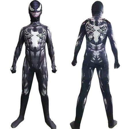 Barn Spider-Man Iron Man dräkt Cosplay Jumpsuit Panther 130 cm V gåva - Perfekt venom 150cm-max