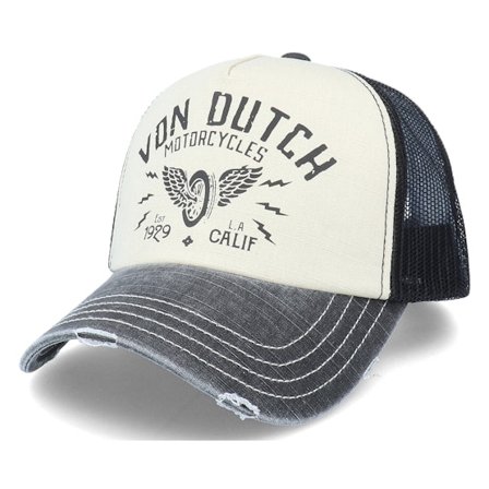 Von Dutch - White trucker Gorra - Crew White/Black Trucker @ Hatstore