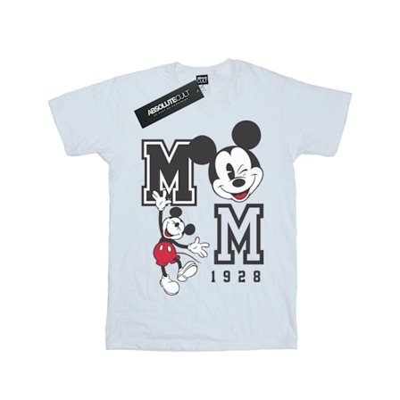 Disney Boys Mickey Mouse Hopp och blink T-shirt 7-8 år Vit