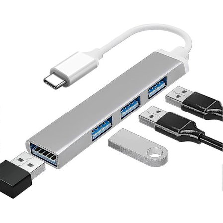 port usb c hub usb typ c till usb 3.0 hub adapter kompatibel för macbook, mac pro/mini, imac, surface pro, xps, notebook pc, usb-minnen