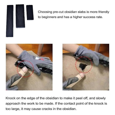 Flint Knapping Kit til Professionelle og Begyndere, Stenhugningssæt