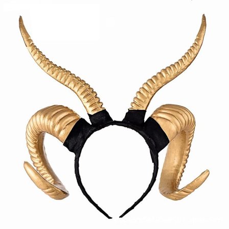 Djävulshorn diadem, svart horn Maleficent horn diadem för Halloween kostym cosplay