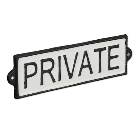 Privat skilt "Privat"