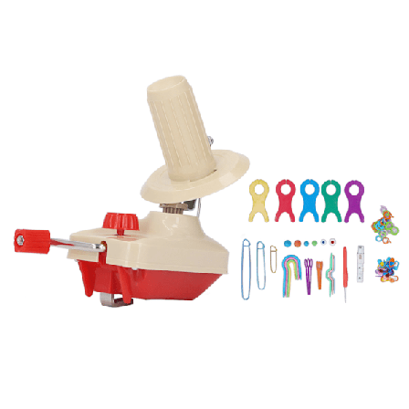 Garnvinde Enkel Installering Viklebrett Hekle Liten Nål Plast Nål Garn Ball Vinde Sett for DIY Strikking